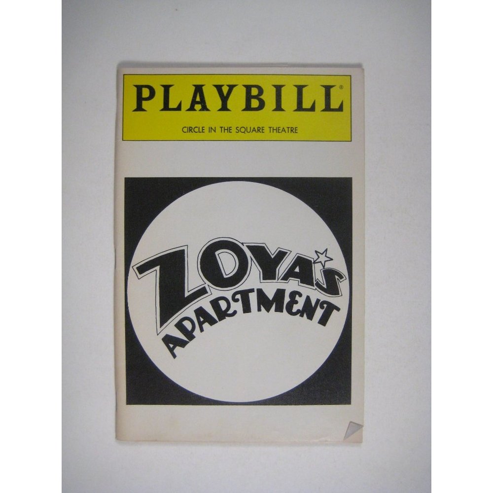 Zoya Apartment Playbill Ticket Stub June 1990 Circle Square Robert Lupone
